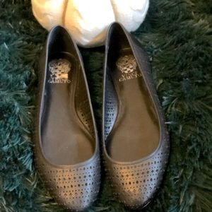 Vince Camuto Black Flats